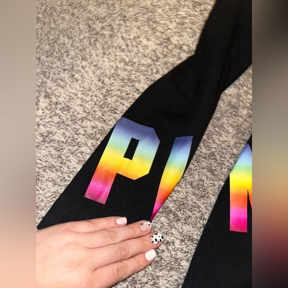 Victoria’s Secret PINK! Rare Multi-Colored Yoga Pant Leggings HTF - Picture 4 of 6